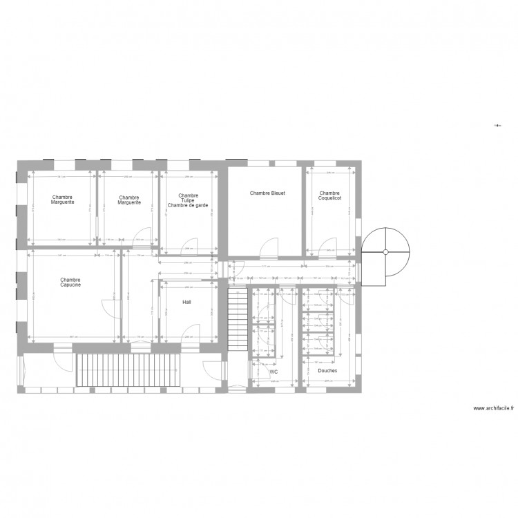 Tec 1er étage modifié. Plan de 0 pièce et 0 m2