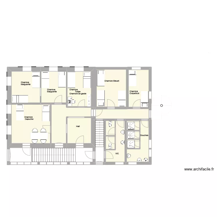 Tec 1er &eacute;tage modifi&eacute;. Plan de 