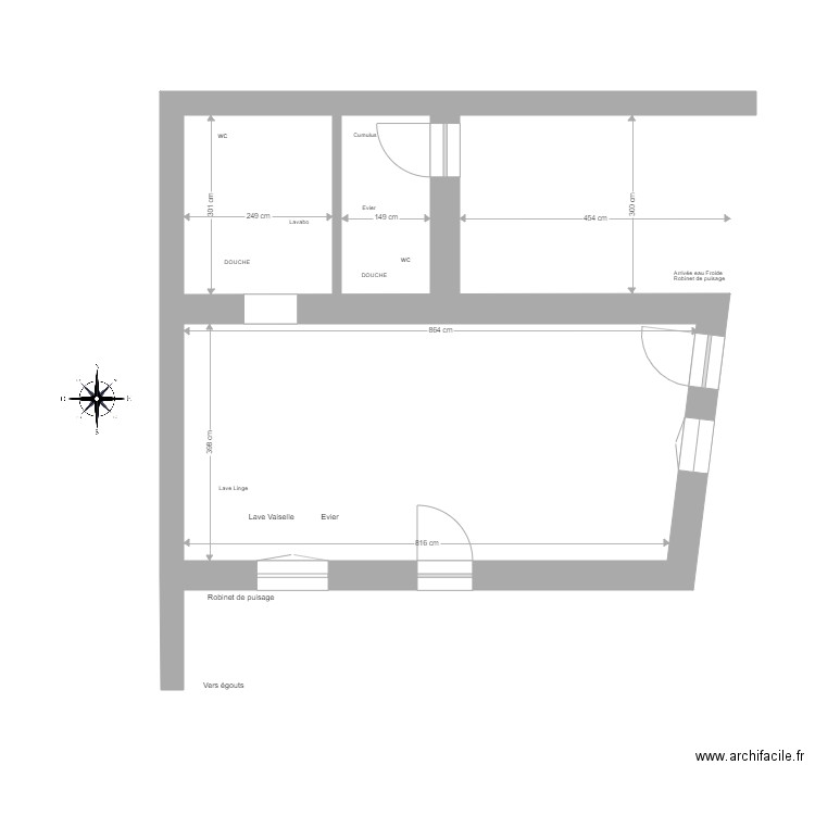 rdc gite reseau Electricité v2. Plan de 0 pièce et 0 m2