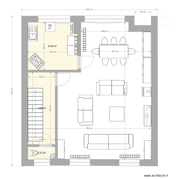 Liege janv 2022 01. Plan de 12 pièces et 98 m2