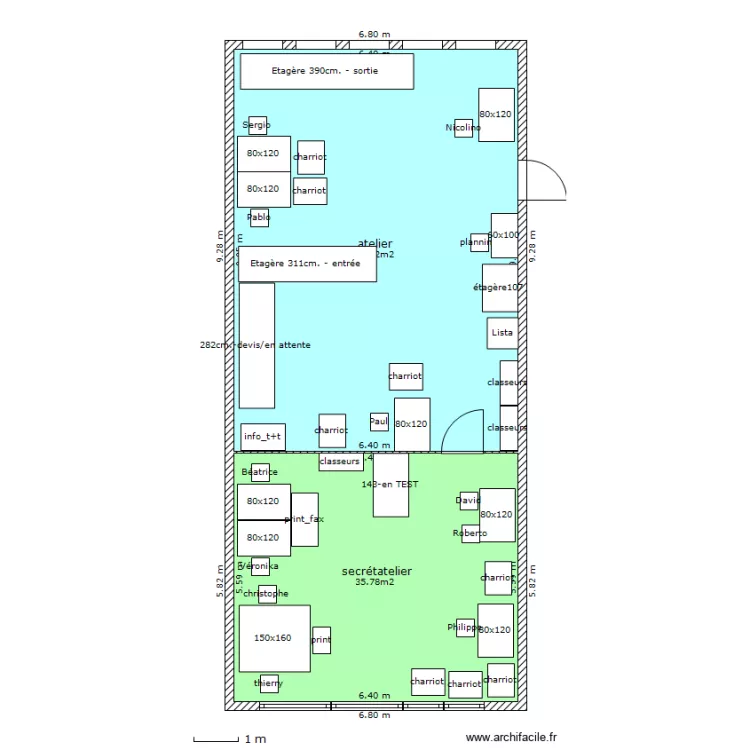 Cure_sous-sol. Plan de 