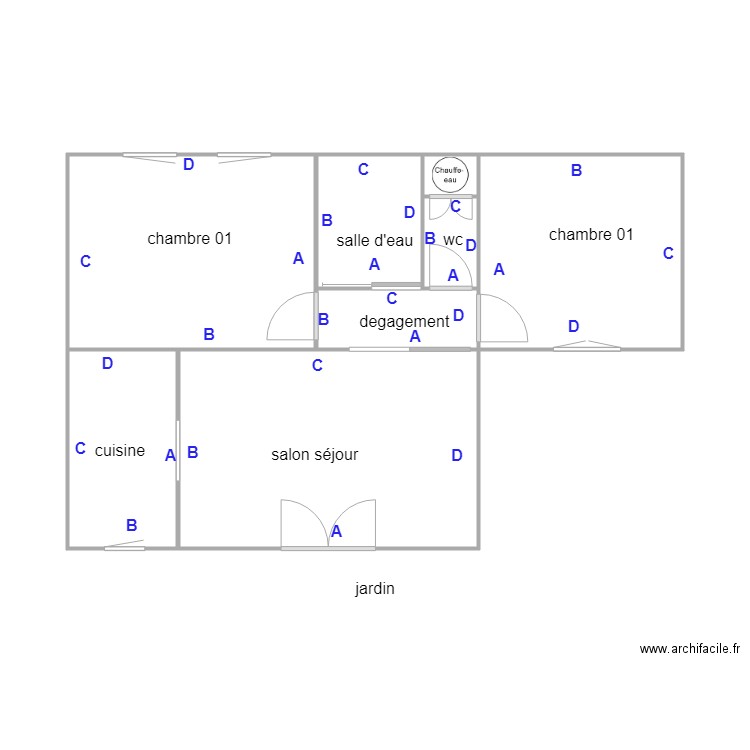 auger PB. Plan de 0 pièce et 0 m2