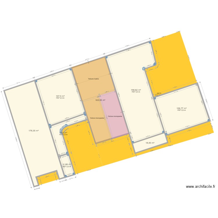 plan de masse lezignan 2. Plan de 8 pièces et 813 m2