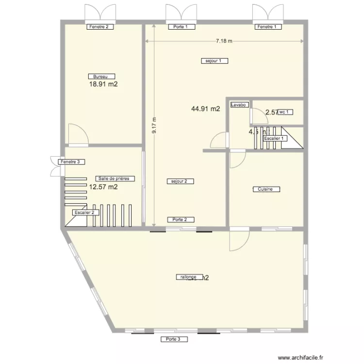VILLA ST AND RDC 3. Plan de 