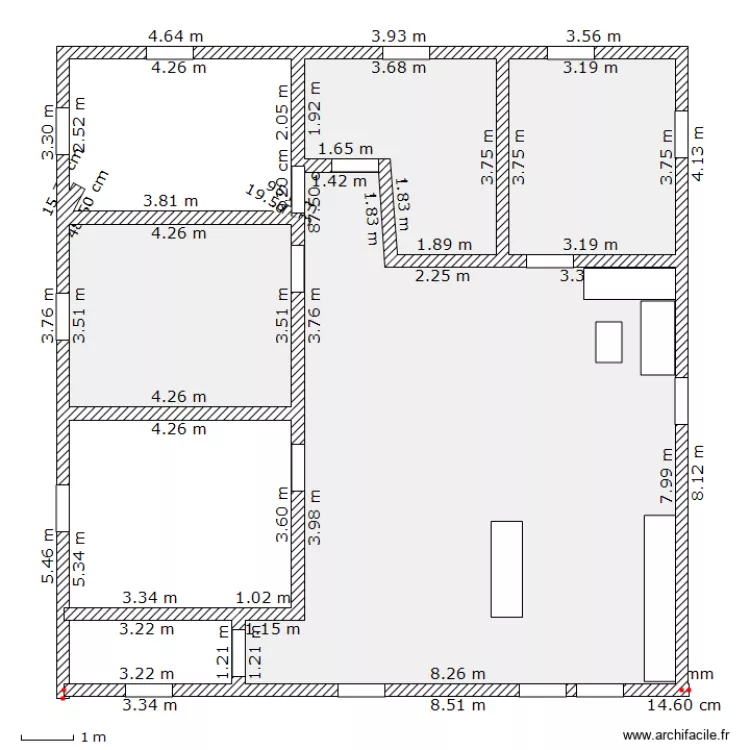 maison 2. Plan de 
