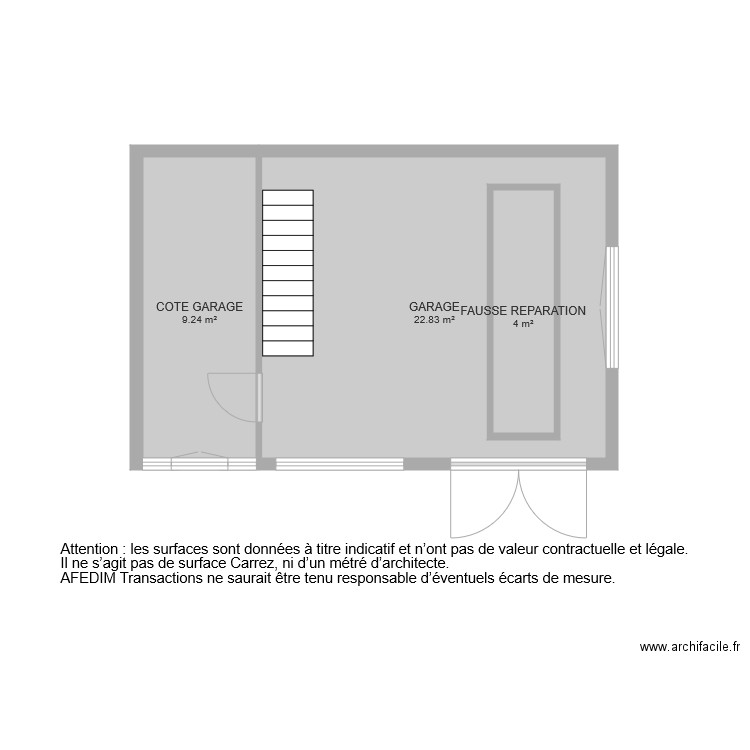 BI 6250 GARAGE. Plan de 0 pièce et 0 m2