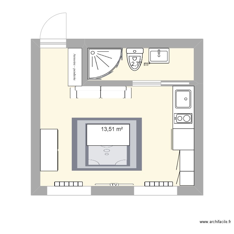STUDIO 4. Plan de 0 pièce et 0 m2