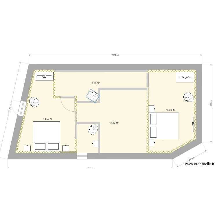 annexe gîte. Plan de 0 pièce et 0 m2