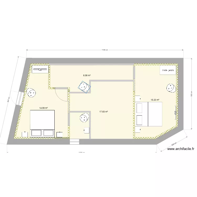 annexe gîte. Plan de annexe gîte. Plan de