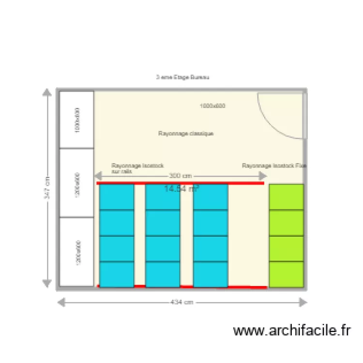 GHICL 3 eme Etage Bureau. Plan de 