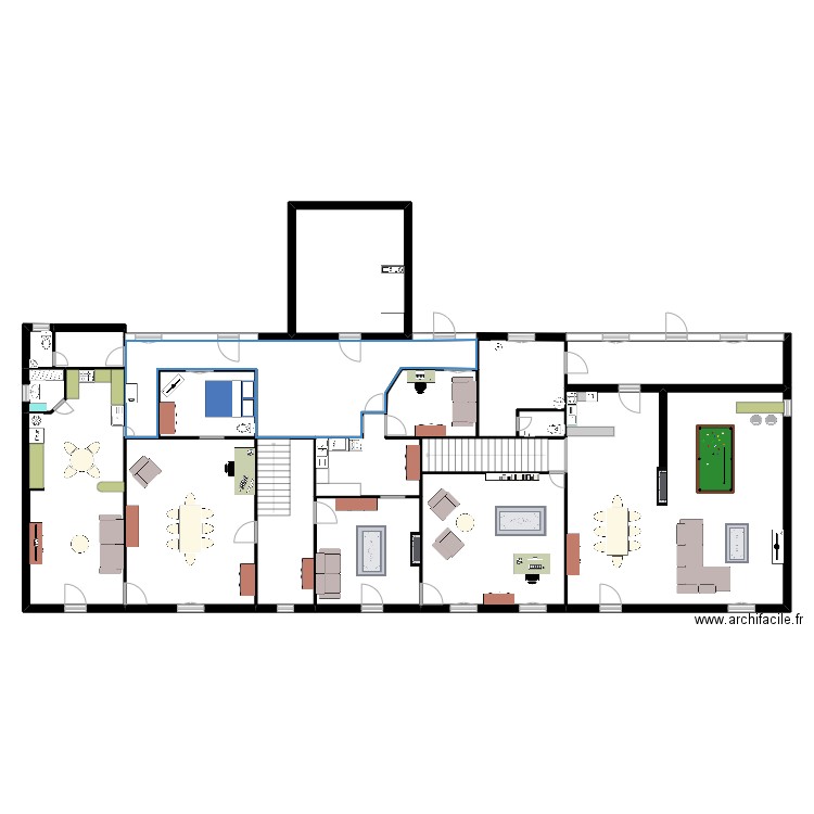 Maison_Charron. Plan de 18 pièces et 300 m2