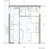 Nouveau plan étage avec colimaçon