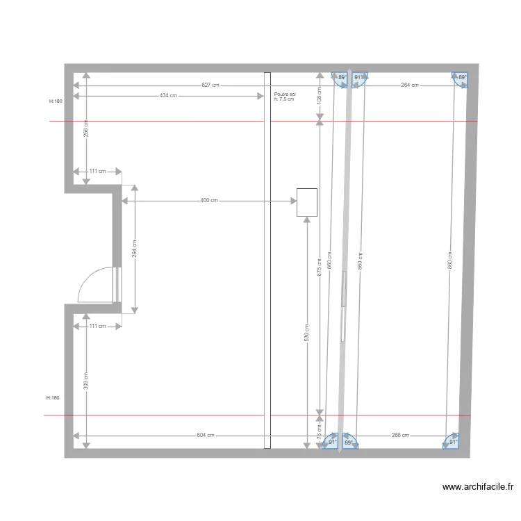 Transformation grenier. Plan de Transformation grenier. Plan de