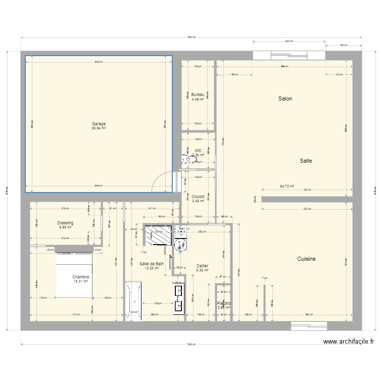 REZ DE CHAUSSEE ESSAI 9. Plan de 0 pièce et 0 m2