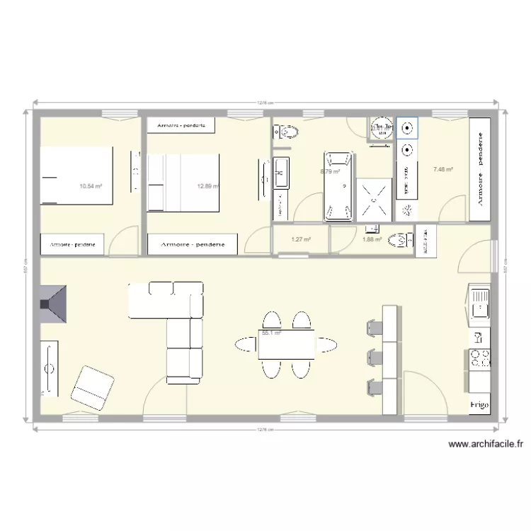 Maison phenix perso avec meubles 4. Plan de 