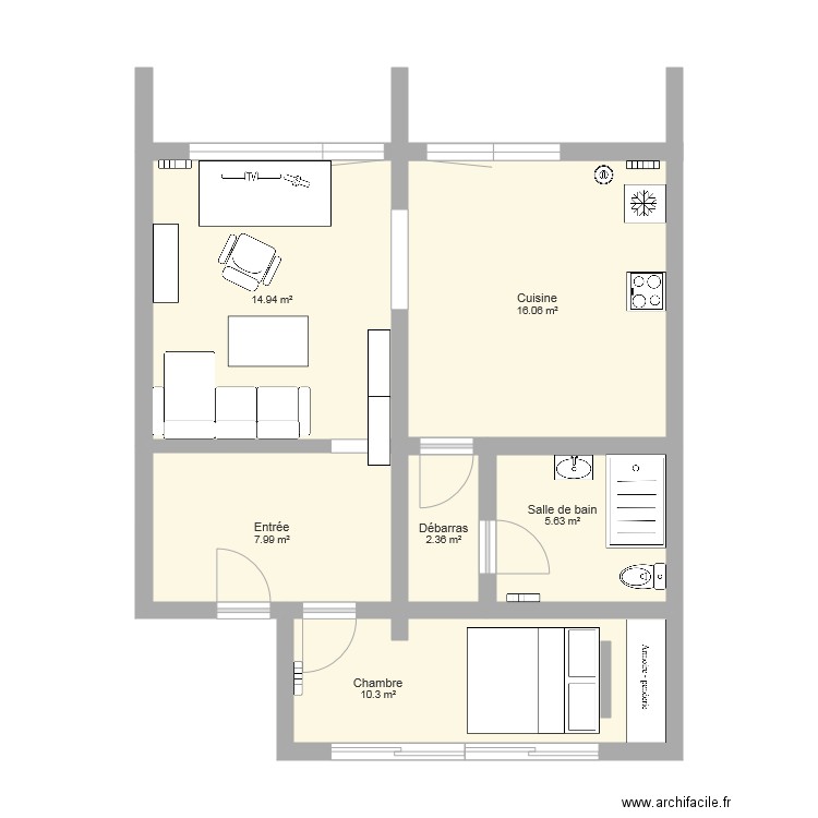 Appartement Nico. Plan de 0 pièce et 0 m2
