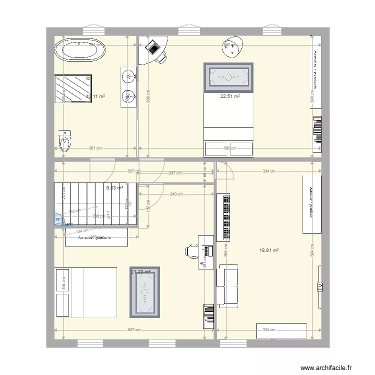 2eme etage après. Plan de 2eme etage après. Plan de