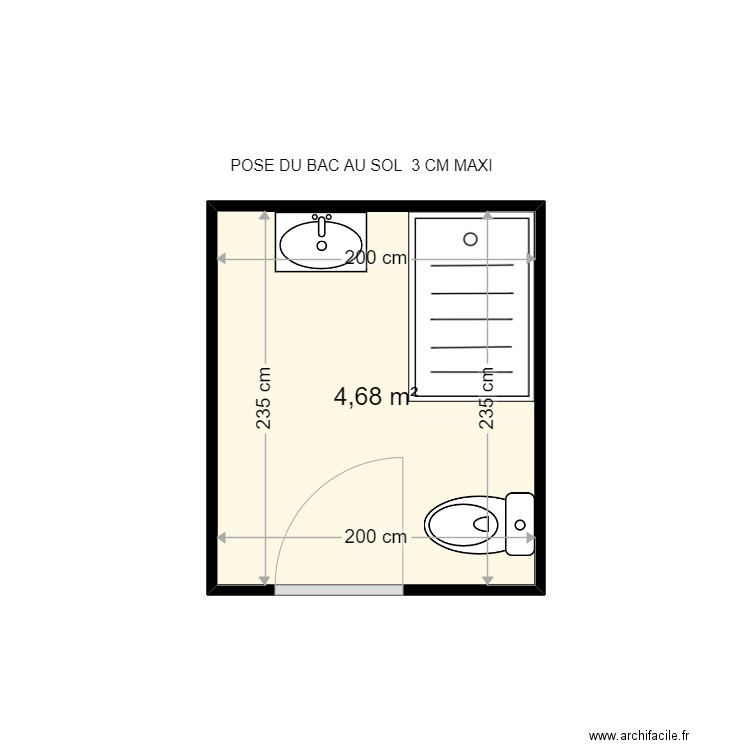 TOMCZAK JOCELINE . Plan de 1 pièce et 5 m2