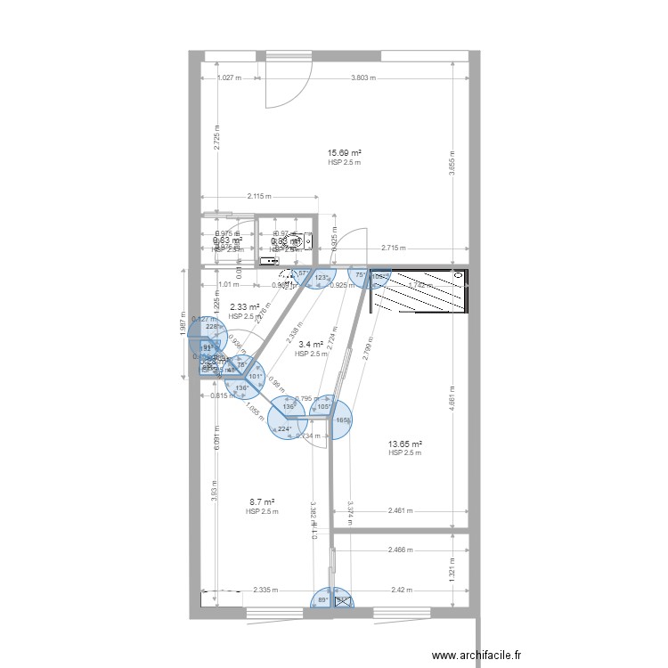 Courtry4. Plan de 8 pièces et 46 m2