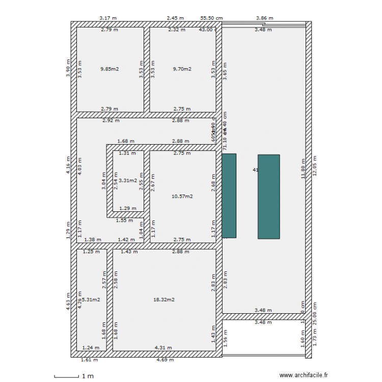 rez n/s 001. Plan de 0 pièce et 0 m2