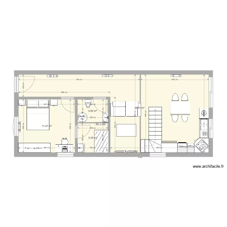 Garage. Plan de 