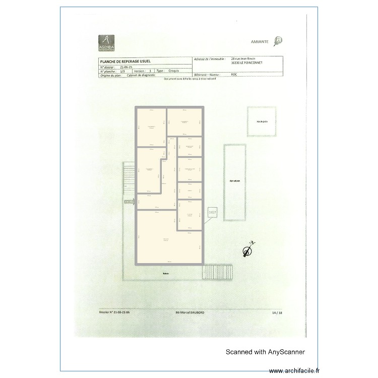 LONGIN. Plan de 9 pièces et 206 m2