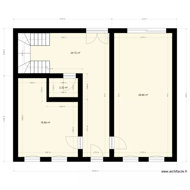 RDC 20 AV DEMBOURG . Plan de 