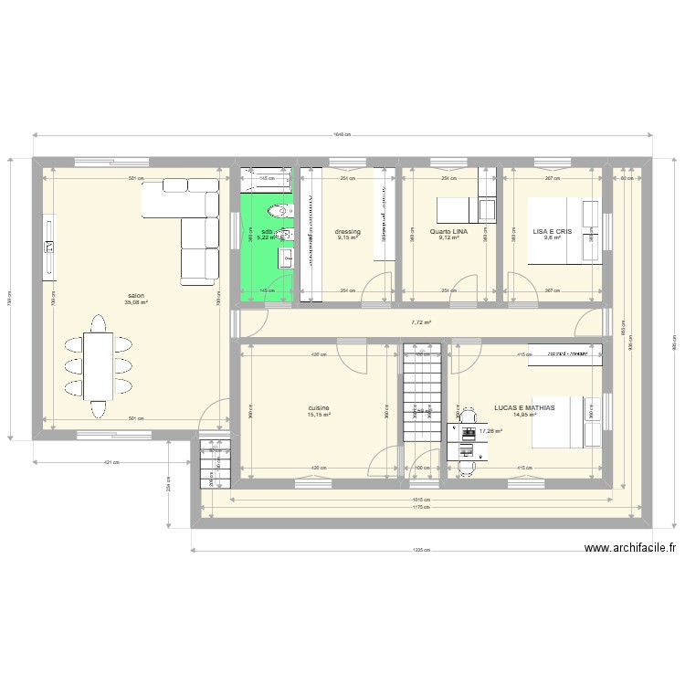 casa quinta do monte test. Plan de 20 pièces et 219 m2