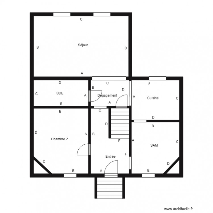 LECHON RDC. Plan de 0 pièce et 0 m2