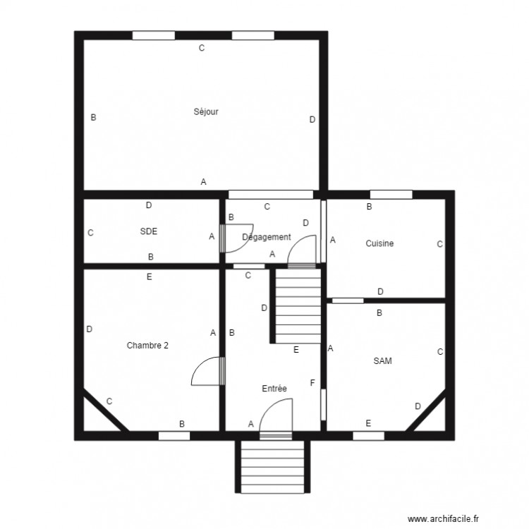 LECHON RDC. Plan de 0 pièce et 0 m2