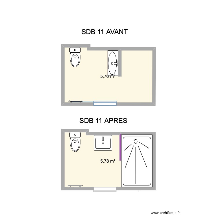 central 2. Plan de 2 pièces et 12 m2