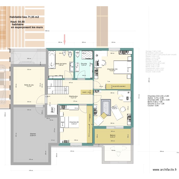 Dream 10/07 avec Simulateur. Plan de 19 pièces et 240 m2