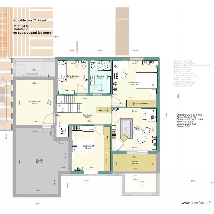 Dream 10/07 avec Simulateur. Plan de 