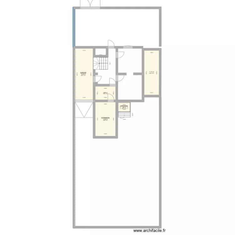 Plan maison avec extension . Plan de 