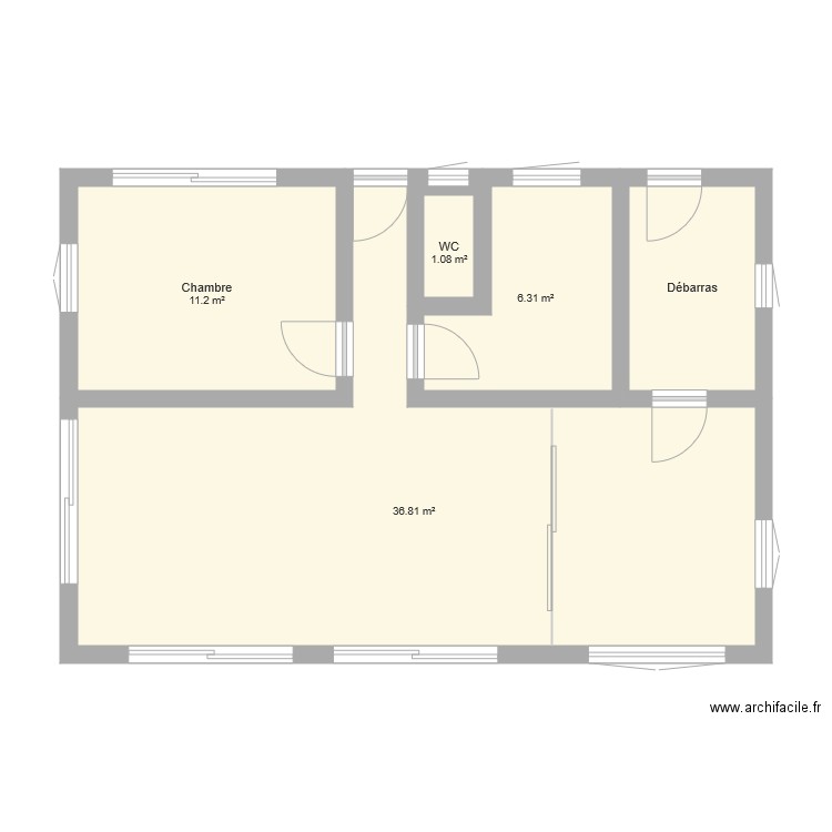 Rez de chaussé. Plan de 0 pièce et 0 m2