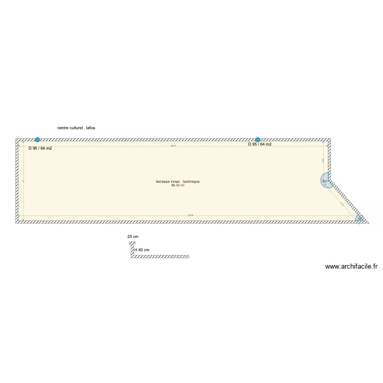 centre culturel lafoa. Plan de 