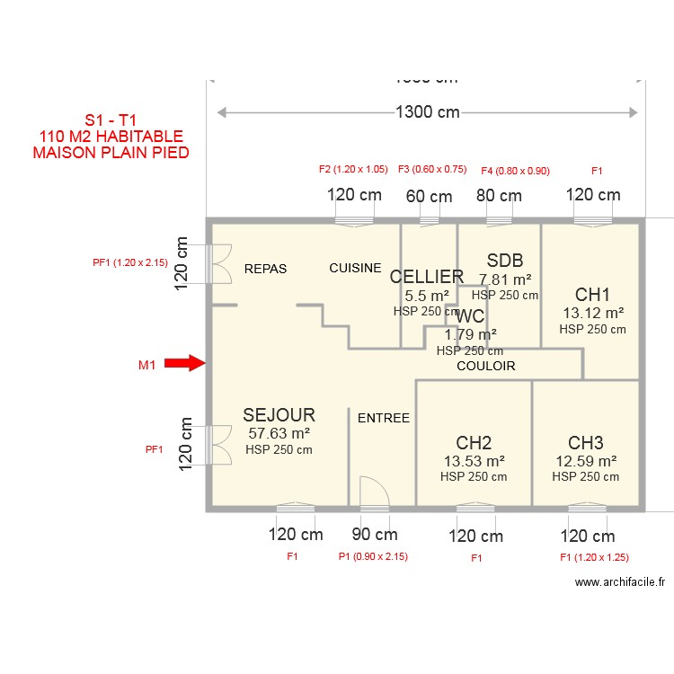 PLAN MESBAH. Plan de 0 pièce et 0 m2