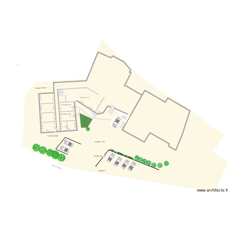 PLAN MASSE LES FRASSES niv 1m20. Plan de 0 pièce et 0 m2