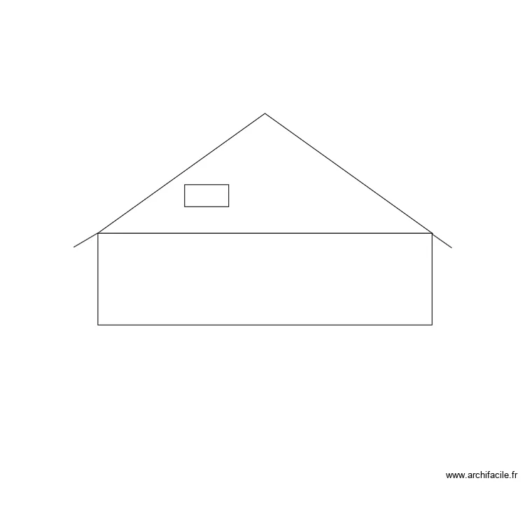 Fa&ccedil;ade sud. Plan de 