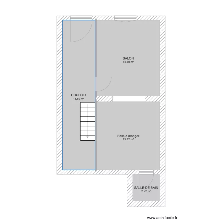 REZ DE CHAUSS&Eacute;E. Plan de 