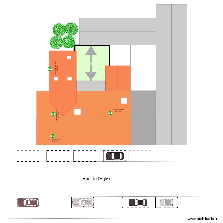 95 DEUIL 26 Eglise PLAN MASSE V ArL 040822. Plan de 13 pièces et 207 m2