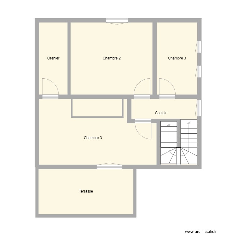 Croquis FROELIGER Etage. Plan de 0 pièce et 0 m2