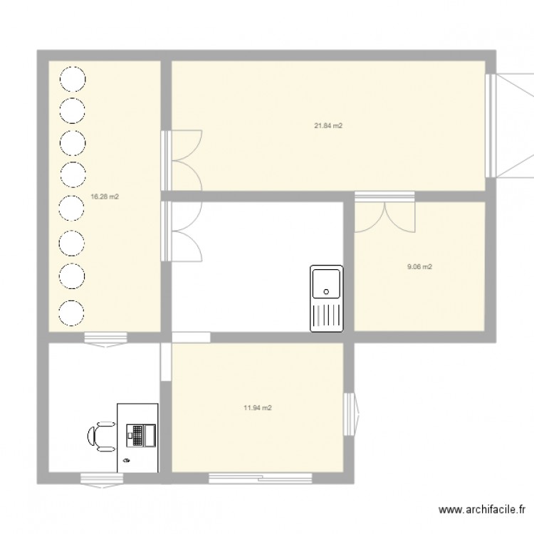 Brasserie du gilou1. Plan de 0 pièce et 0 m2