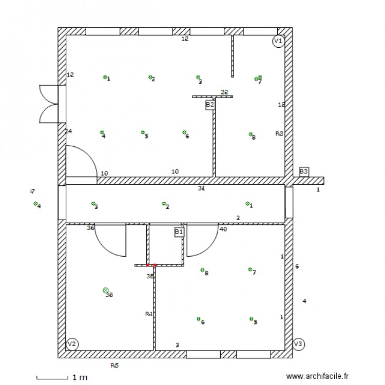 CASA. Plan de 0 pièce et 0 m2