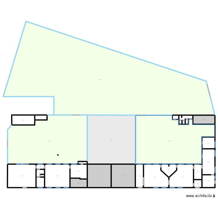 École de Ste Honorine La Guillaume. Plan de 31 pièces et 2721 m2