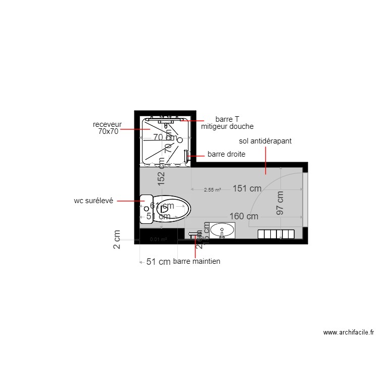 kante. Plan de 0 pièce et 0 m2