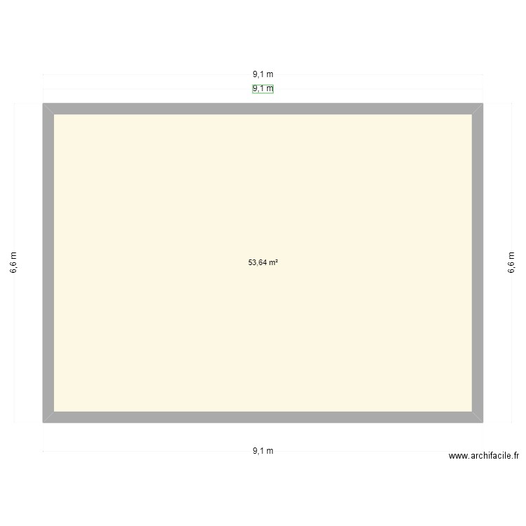 TOITURE 2 - GUIADER . Plan de 1 pièce et 54 m2