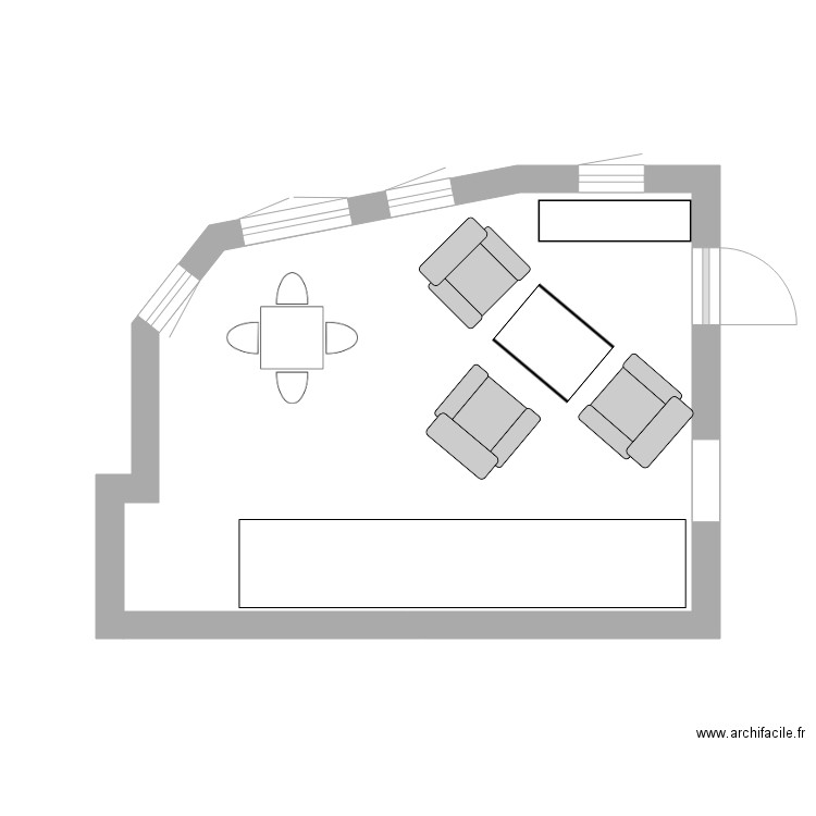 salonbis. Plan de 0 pièce et 0 m2