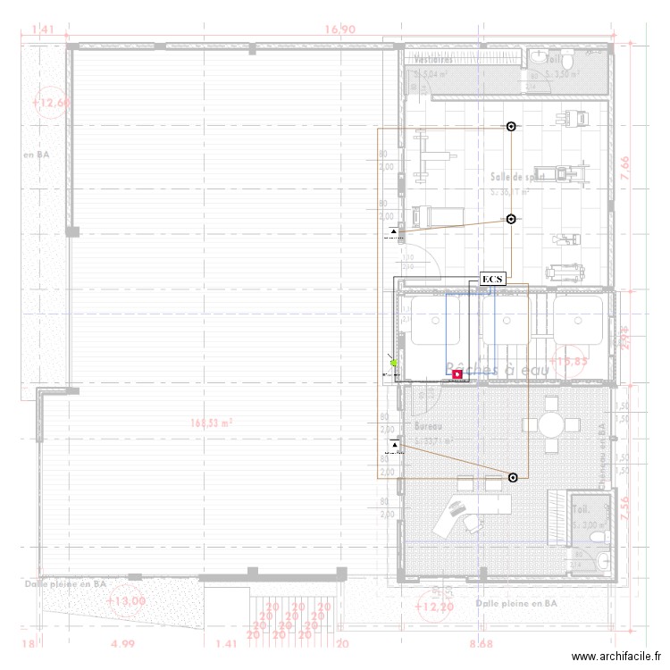 SSI Terrasse  bâtiment BONADIWOTO. Plan de 0 pièce et 0 m2