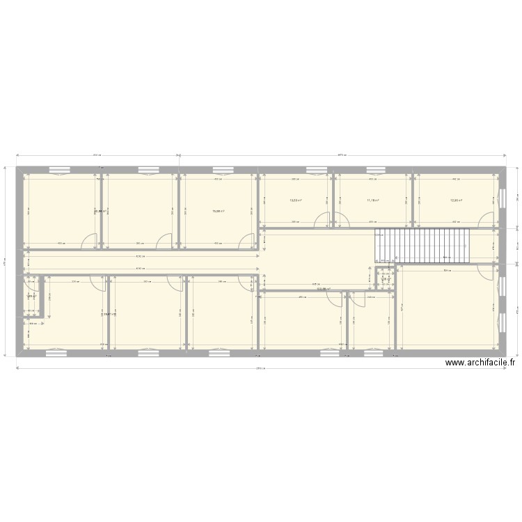 Plan Etage res FLEURY 1. Plan de 0 pièce et 0 m2
